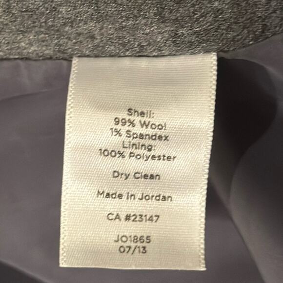 Talbots Women's Wool Heritage Pant Grey Size 8 - Picture 7 of 7